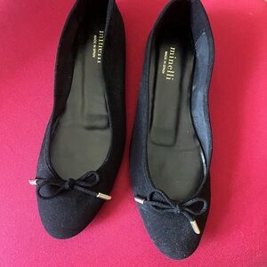 Brand New: Minelli Black Women's Flats with Bow